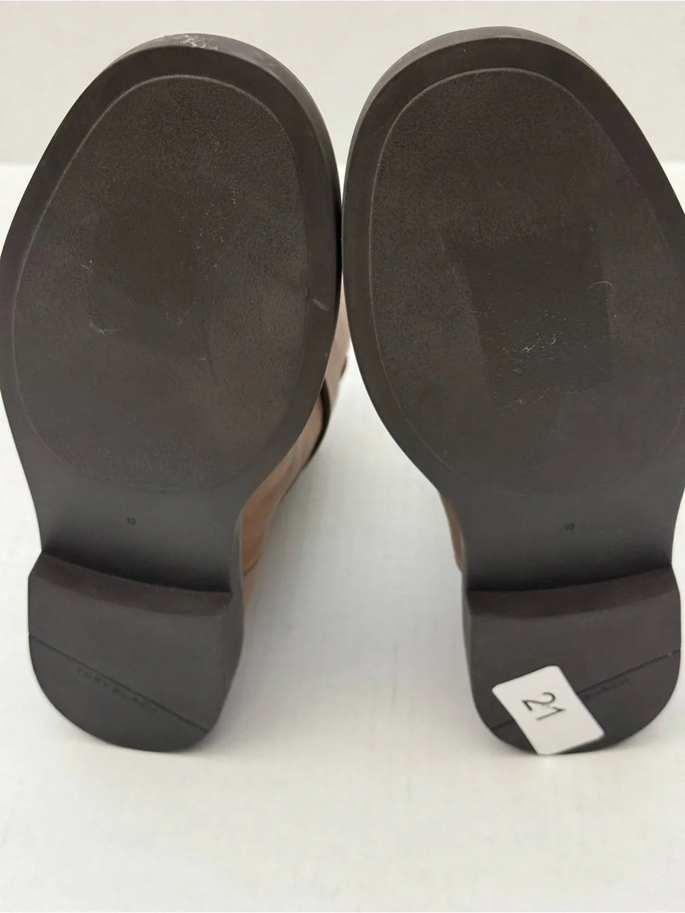 Tory Burch Cognac Leather Ankle Booties with Strap Size 10